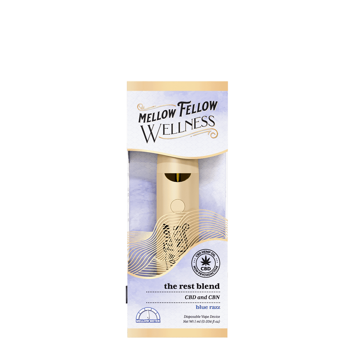 The Rest Blend - 1ml CBD Disposable Vape (Blue Razz)