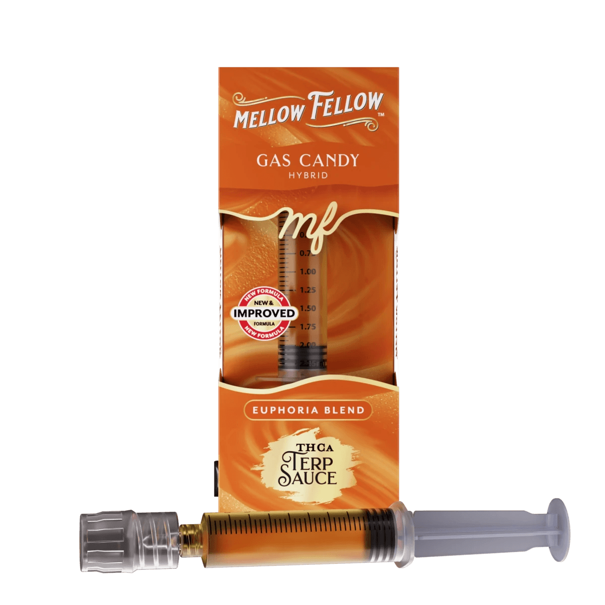 Euphoria Blend - Terp Sauce 2ml Syringe - Gas Candy (Hybrid) - Mellow Fellow