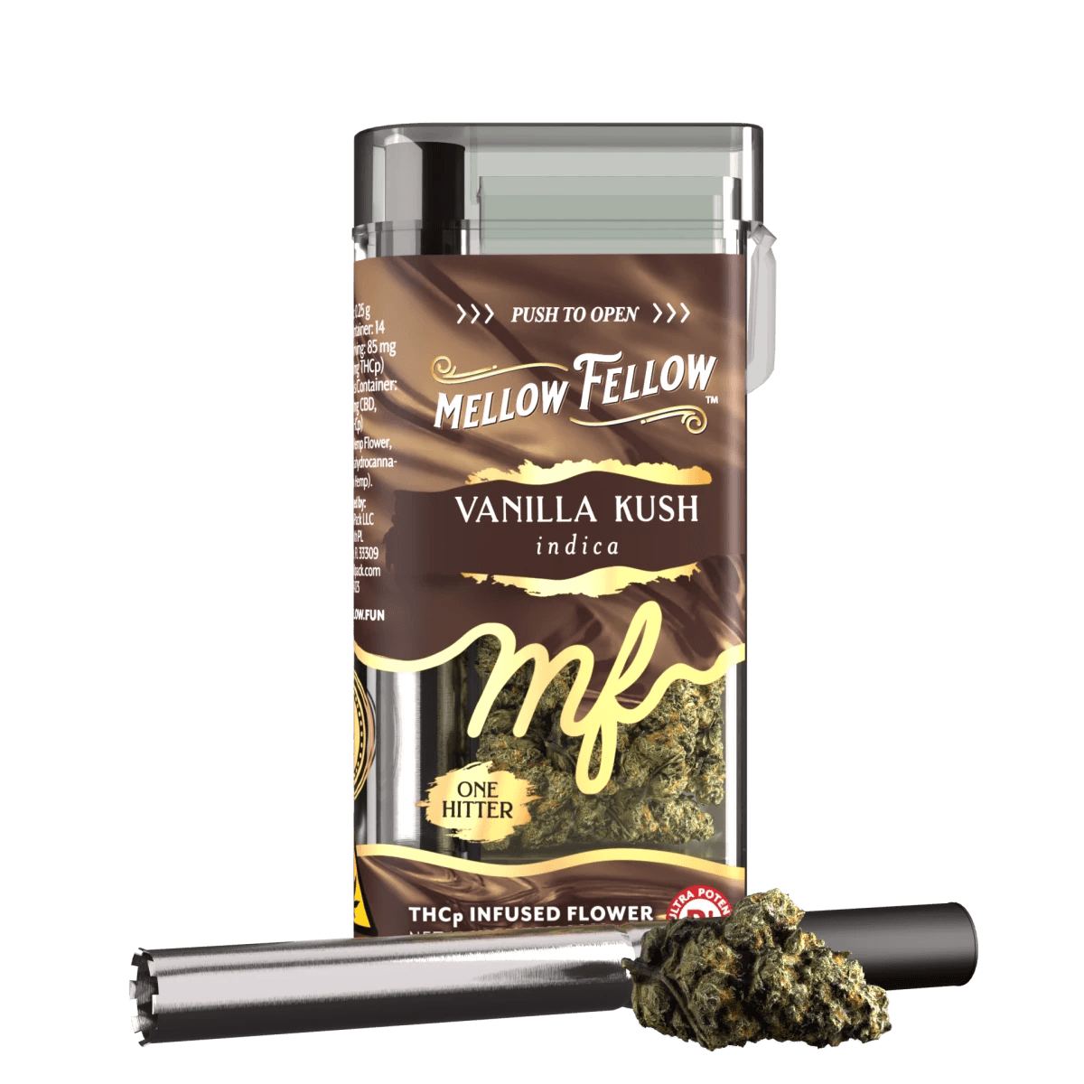 THCp 3.5g Infused Flower + One Hitter - Vanilla Kush (Indica)