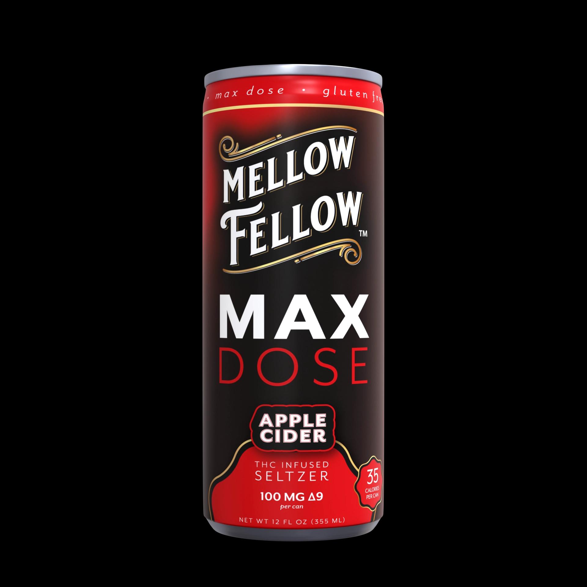 Max Dose Delta 9 THC Seltzer Beverage 100mg – Apple Cider