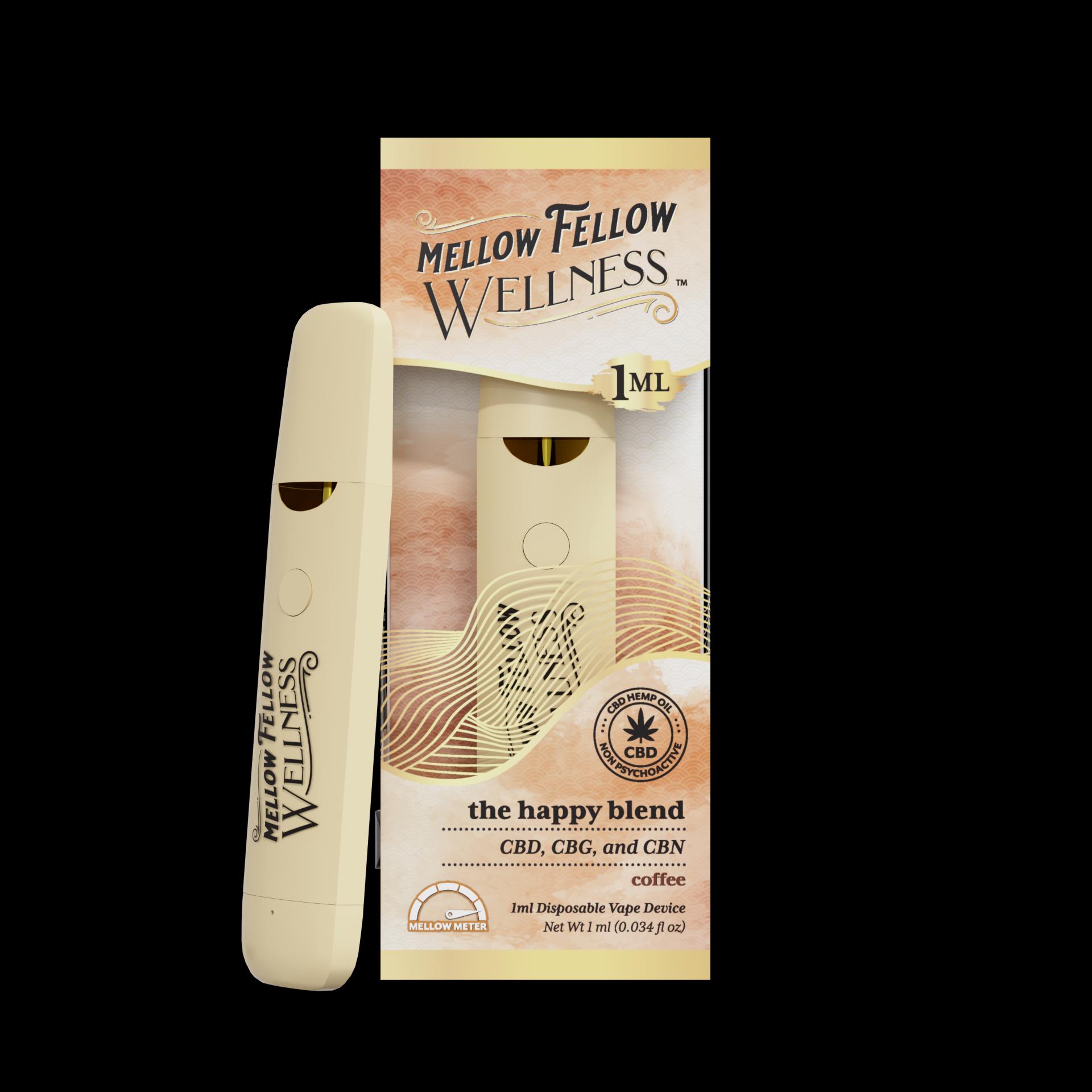 The Happy Blend - 1ml CBD Disposable Vape (Coffee)